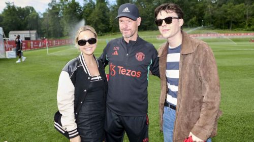 Bailee Madison and Blake Richardson Visit Manchester United while Training in New Jersey 07/22/2023 1