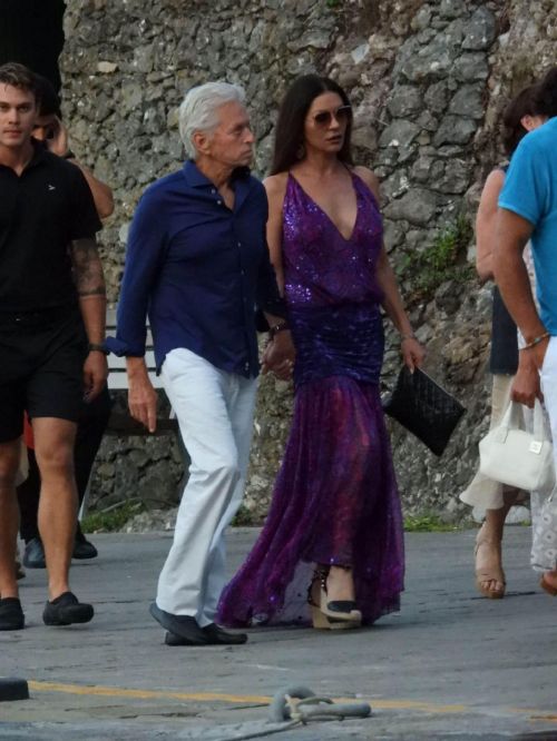 Catherine Zeta-Jones and Michael Douglas Out in Portofino 07/31/2023 1