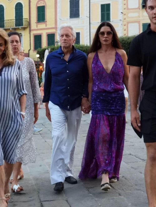 Catherine Zeta-Jones and Michael Douglas Out in Portofino 07/31/2023 2