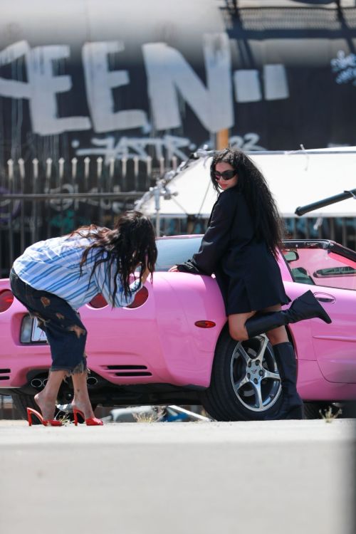 Charli XCX and Devon Lee Carlson Out Filming in Los Angeles 08/01/2023 2