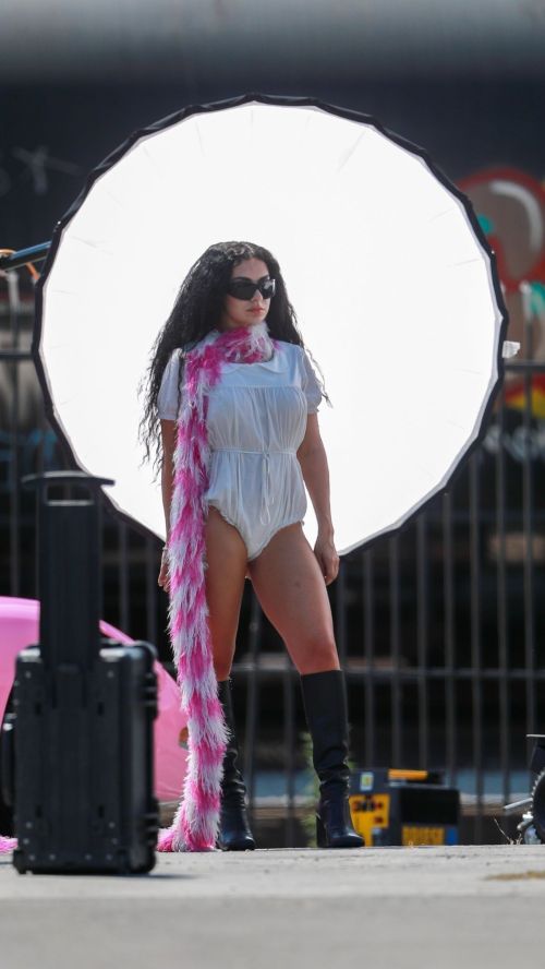 Charli XCX rocks the set of Speed Drive music video 3