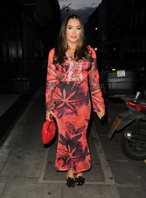 Frankie Sims Rocks Floral Gown Dress at Boohoo Launch Party 5