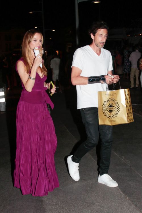 Georgina Chapman and Adrien Brody in St. Tropez 2