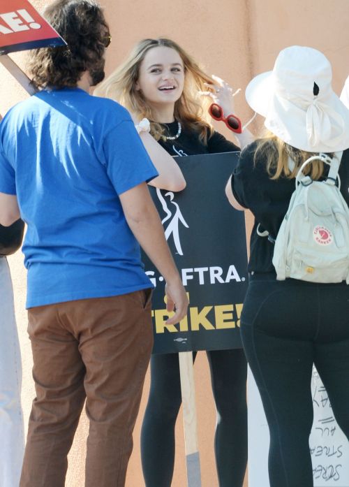 Joey King at WGA Strike at Disney Studio in Burbank 08/04/2023 1