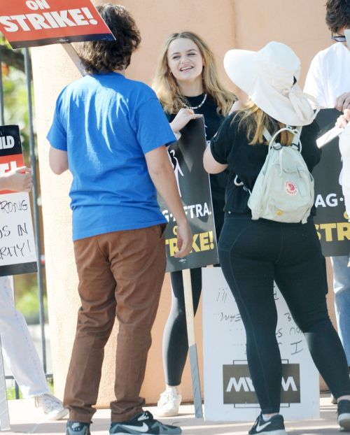 Joey King at WGA Strike at Disney Studio in Burbank 08/04/2023 2