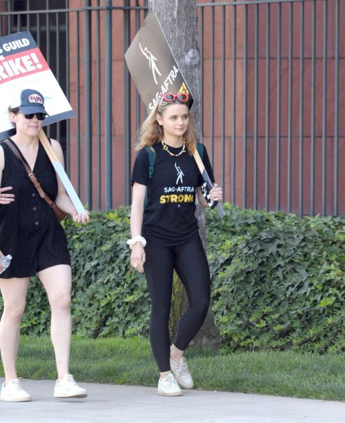 Joey King at WGA Strike at Disney Studio in Burbank 08/04/2023 4