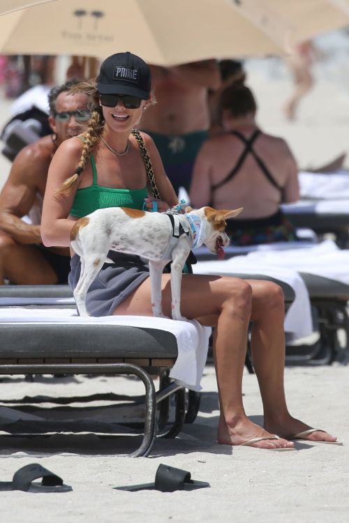 Nina Agdal in Bikini at a Beach in Miami 2