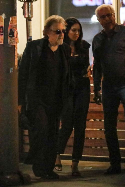 Noor Alfallah and Al Pacino Out for Dinner 1