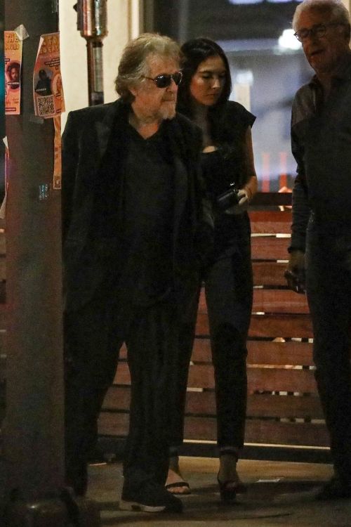 Noor Alfallah and Al Pacino Out for Dinner 3