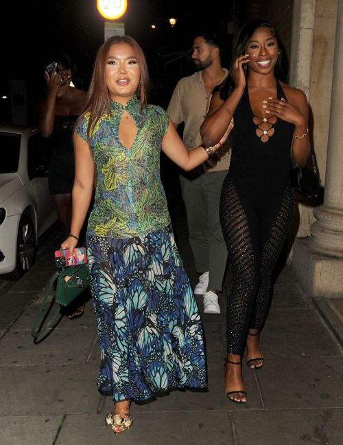 Ruchee Gurung and Catherine Agbaji Arrive at Libertine Nightclub in London