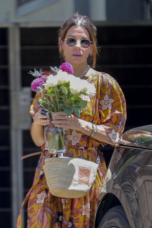 Sandra Bullock out with a friend in Los Angeles