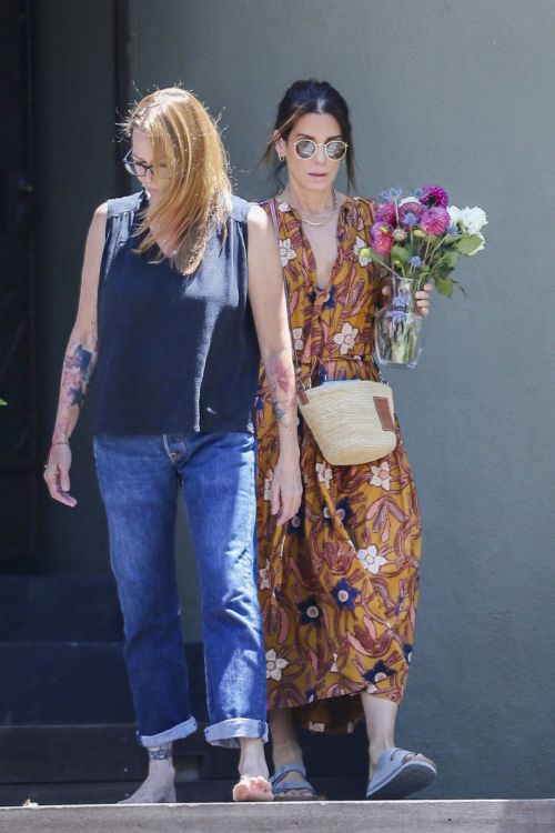 Sandra Bullock out with a friend in Los Angeles 4