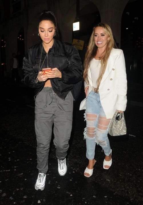 Tulisa Contostavlos and Michelle McKenna at Mano Mayfair in London 1