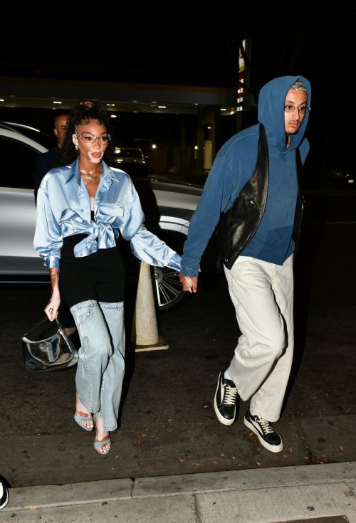 Winnie Harlow and Kyle Kuzma Arrive at Dave Chappelle Show 2