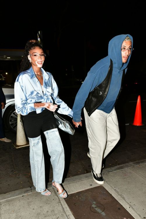 Winnie Harlow and Kyle Kuzma Arrive at Dave Chappelle Show 3