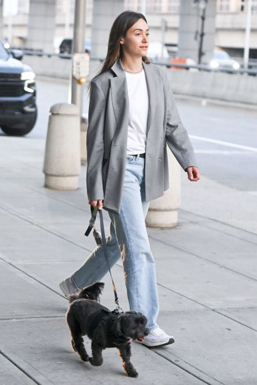 Emmy Rossum Out with Her Dog at JFK Airport in NYC 09/06/2023 1