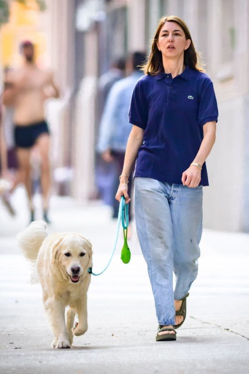 Sofia Coppola Out with Her Dog in New York 09/08/2023 3