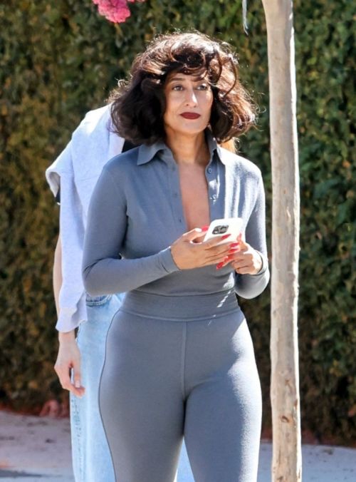 Tracee Ellis Ross Rocks a Grey Bodysuit After a Photoshoot 09/06/2023