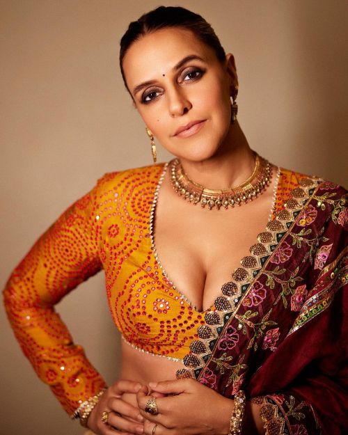 Neha Dhupia Dazzles in Mayyur Girotra Lehanga & Amrapali Jew 4