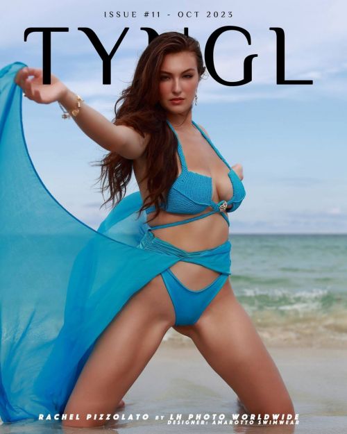 Rachel Pizzolato Blue Bikini Glam in Tyngl Magazine