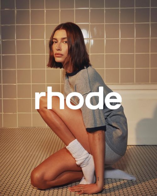 Hailey Bieber in Rhode Skin Campaign Shoot 1