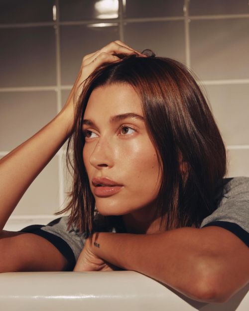 Hailey Bieber in Rhode Skin Campaign Shoot 2