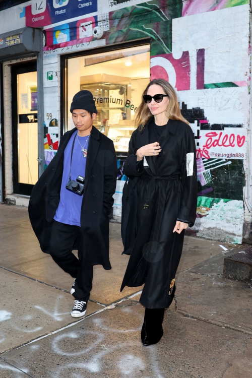 Angelina Jolie Out with Her Son Pax, New York 6