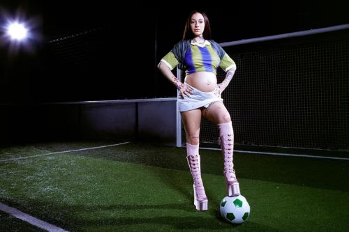 Bhad Bhabie Show Off Her Baby Bump in Marc Jacobs x Barragan Campaign 2023 6
