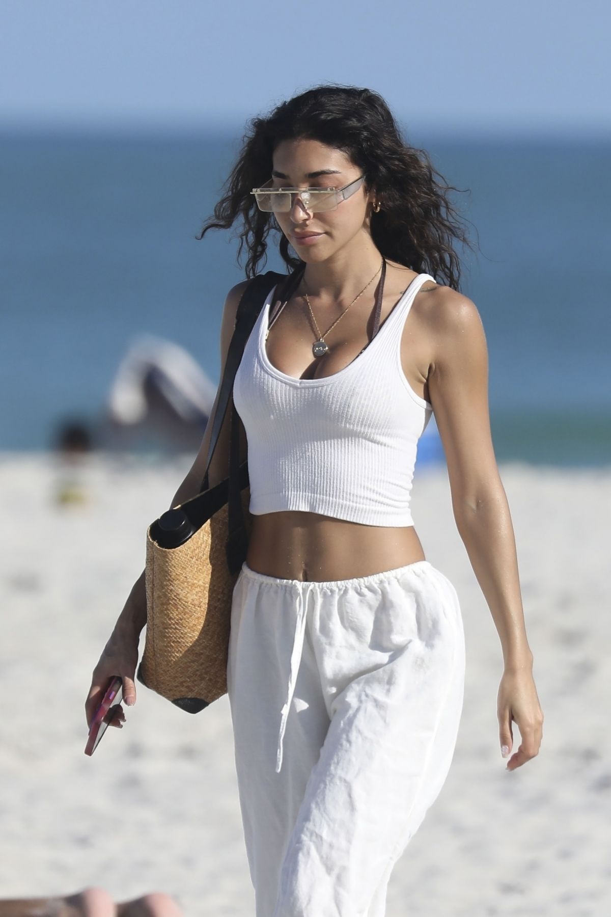 Chantel Jeffries Enjoying a Beach Day in Miami