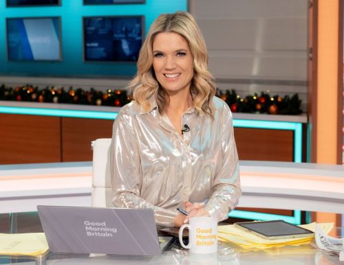 Charlotte Hawkins Stuns in London on Good Morning Britain