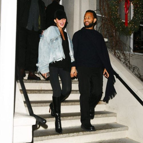 Chrissy Teigen and John Legend at Bondst Japanese Restaurant, New York 5