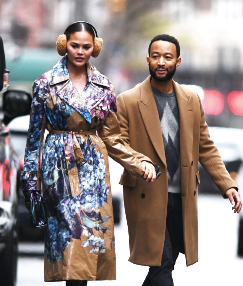 Chrissy Teigen and John Legend at Rockefeller Center, New York 3