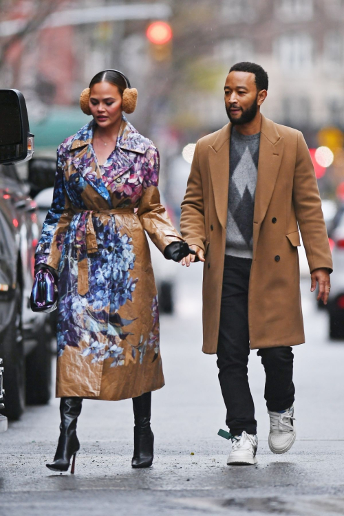 Chrissy Teigen and John Legend at Rockefeller Center, New York 4