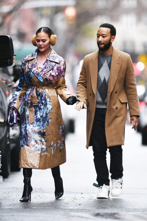 Chrissy Teigen and John Legend at Rockefeller Center, New York 5