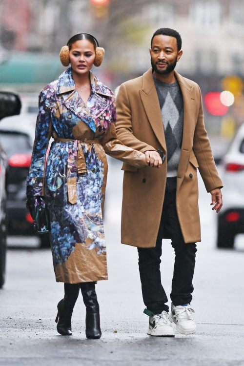 Chrissy Teigen and John Legend at Rockefeller Center, New York 6