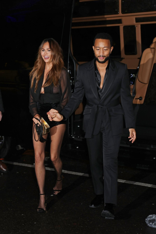 Chrissy Teigen and John Legend at The Polo Bar, New York