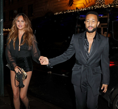 Chrissy Teigen and John Legend at The Polo Bar, New York 5