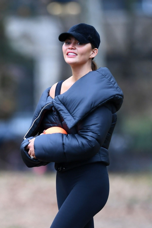 Chrissy Teigen at Washington Square Park, New York