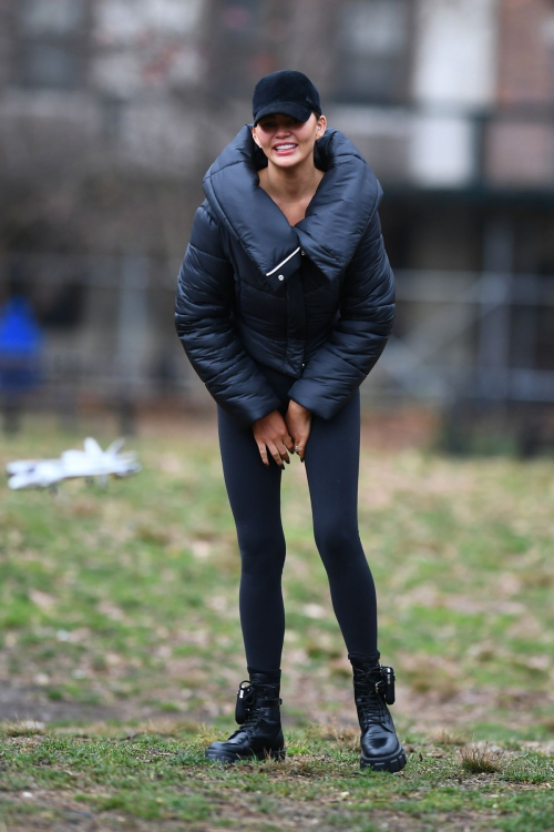 Chrissy Teigen at Washington Square Park, New York 2