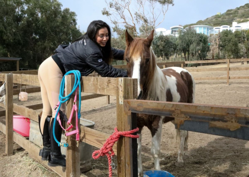 Crystal Hoang Preps for Cowboy Dreamland, Malibu 2