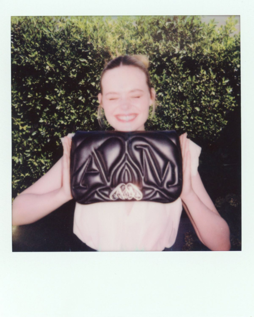 Elle Fanning for Alexander McQueen The Seal Bag, 2023 3