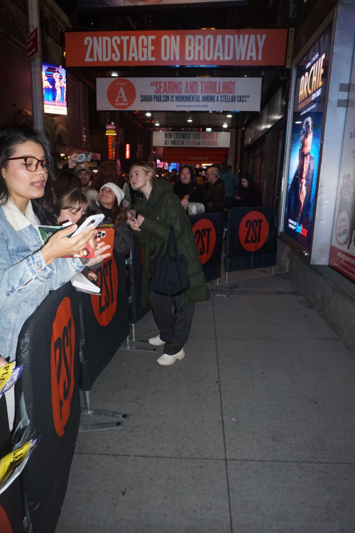 Elle Fanning Signing Autographs Outside Hayes Theatre, Manhattan 6