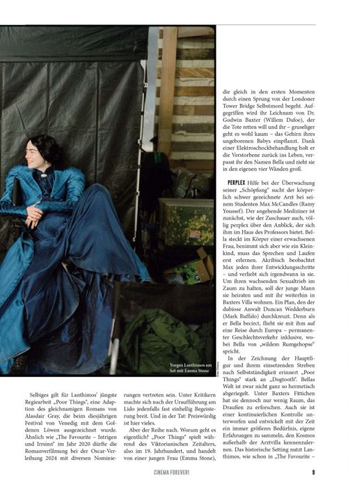 Emma Stone in Celluloid Magazine Dec 23 / Jan 24 5