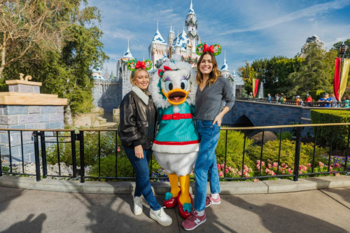 Hilary Duff and Mandy Moore at Disneyland Park