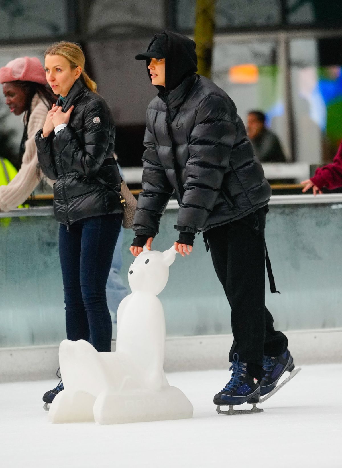 Irina Shayk Ice Skating in New York