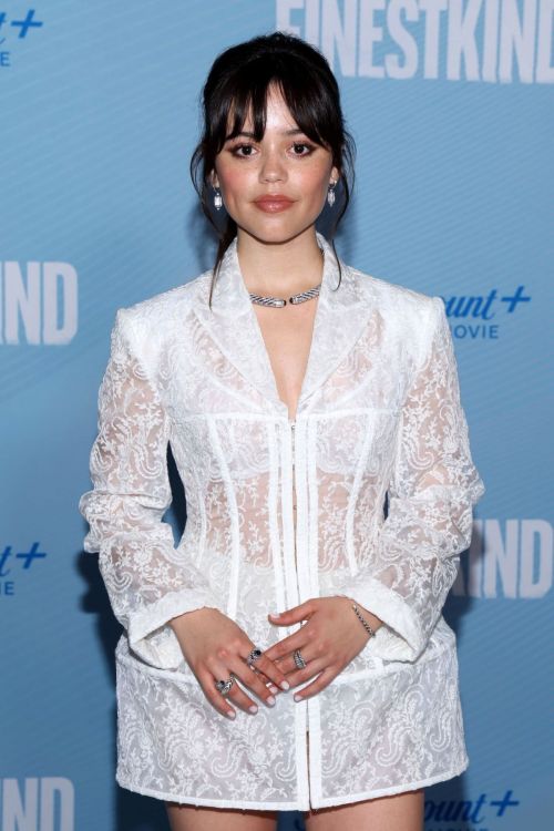 Jenna Ortega in white dress, flaunting legs at Finestkind Premiere