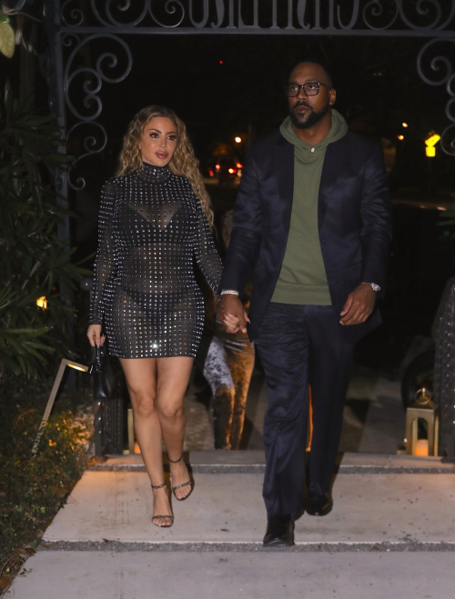 Larsa Pippen and Marcus Jordan on Dinner Date at Chateau Z in Miami Beach, December 2023