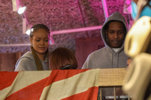 Rihanna and ASAP Rocky at Kemo Sabe, Aspen 6