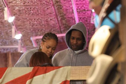 Rihanna and ASAP Rocky at Kemo Sabe, Aspen 7