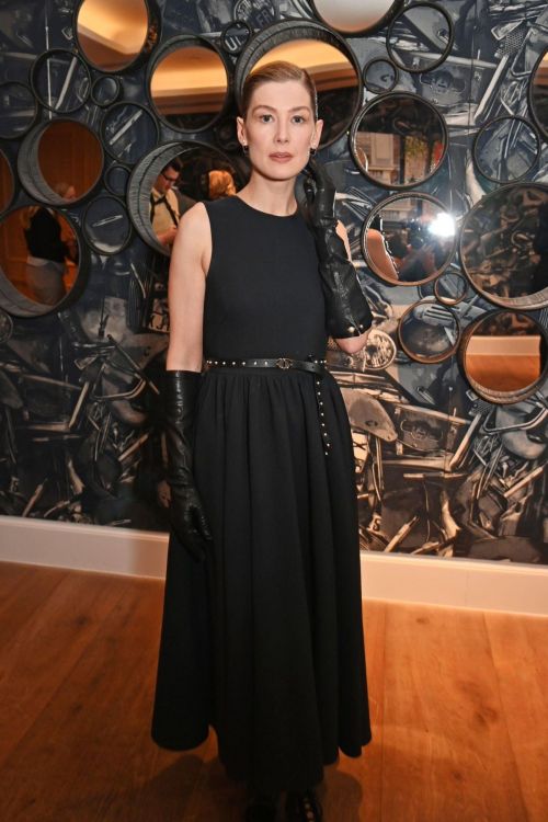 Rosamund Pike in Black Dress at Saltburn Screening in London 3